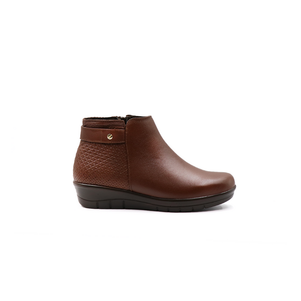 Botin Casual Café Doble Hebilla – MORO "Calza Tu Deseo"