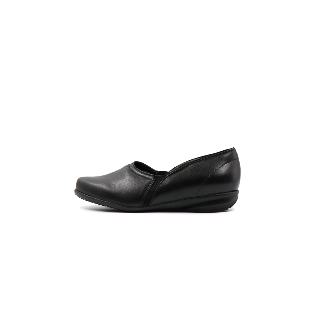 Zapato Confort Cómodo Con Elástico  Bajito Negro-08