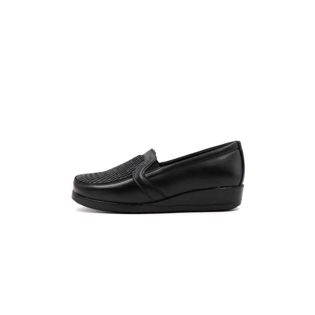 Zapato Confort Cómodo  Bajito Negro-44