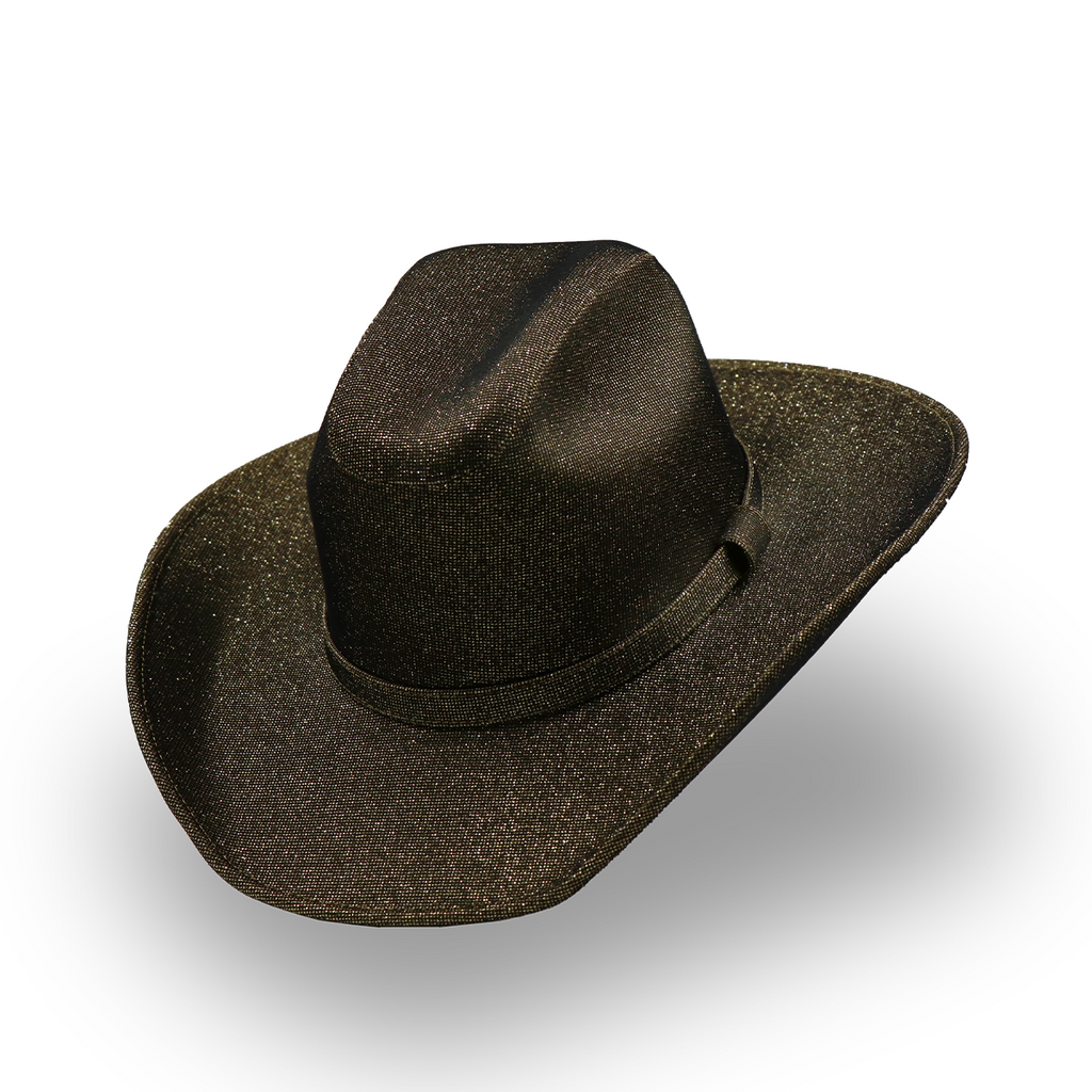 Sombrero Textil Oro con Diseño Exclusivo- Formal -Cowboy