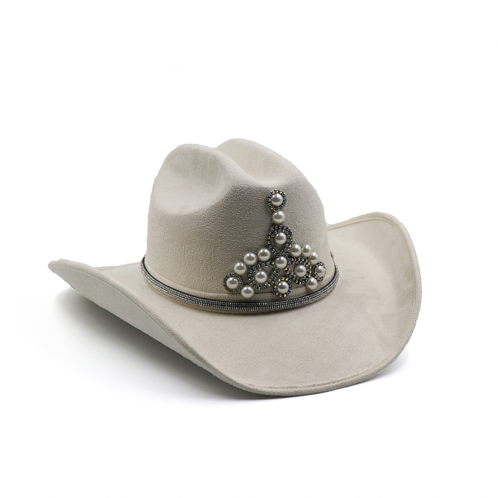 Sombrero textil con Diseño Exclusivo Latte- Formal -Cowboy