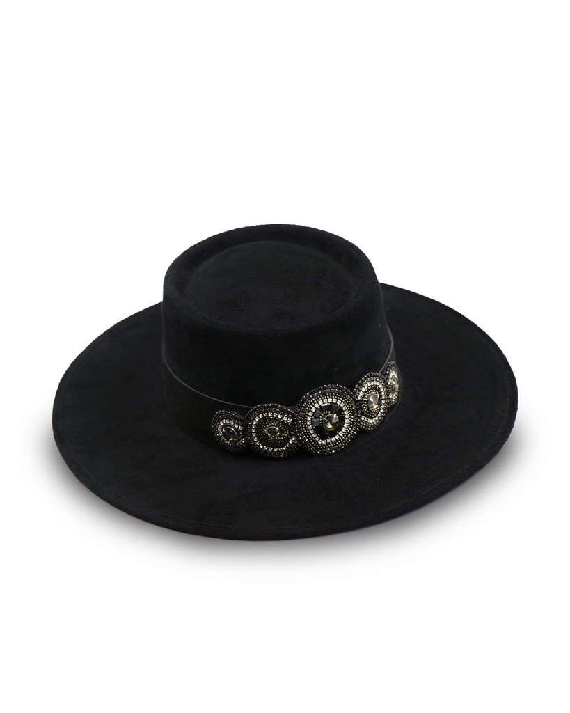 Sombrero con Diseño Exclusivo Negro - Formal - Viñedos