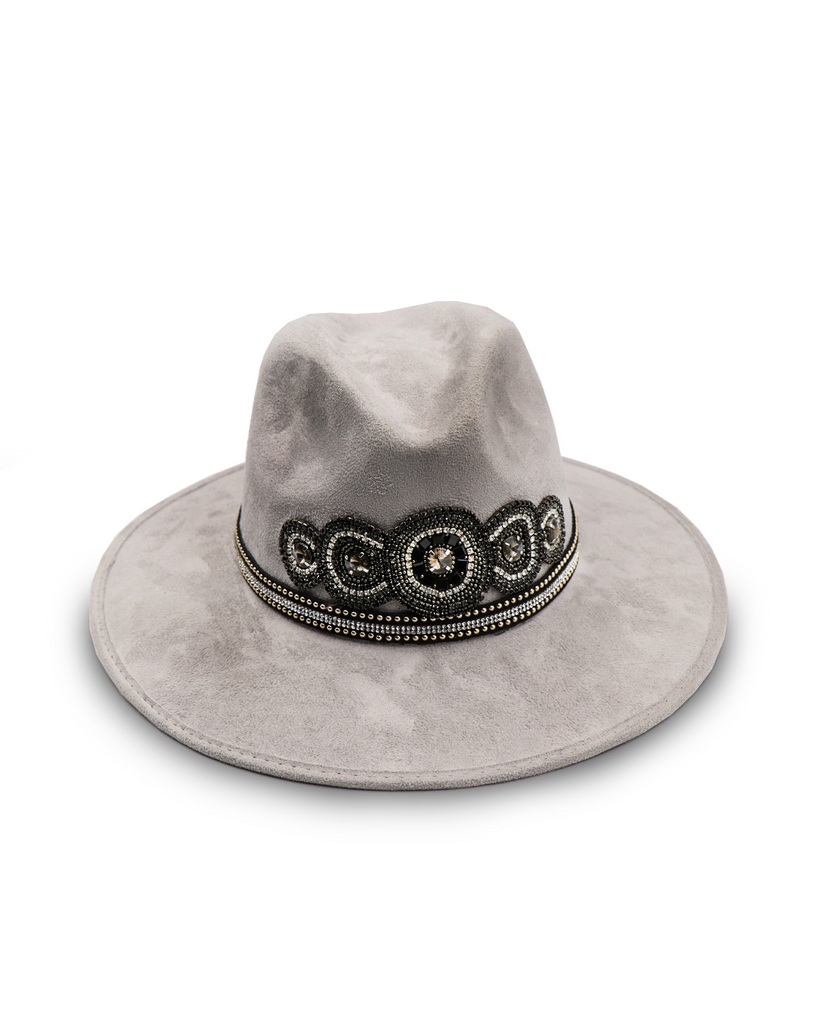 Sombrero con Diseño Exclusivo Gris Vaquero - Formal - Viñedos