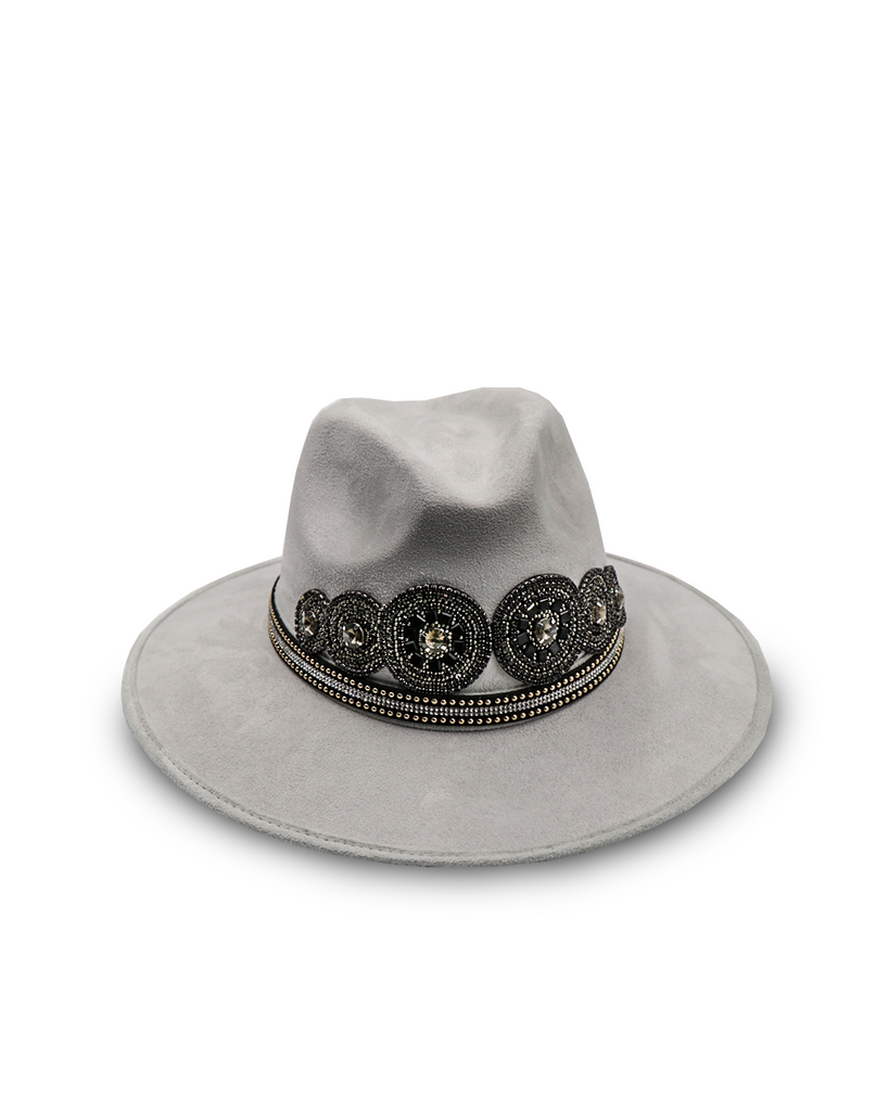 Sombrero con Diseño Exclusivo Gris Oscuro Vaquero - Formal - Viñedos