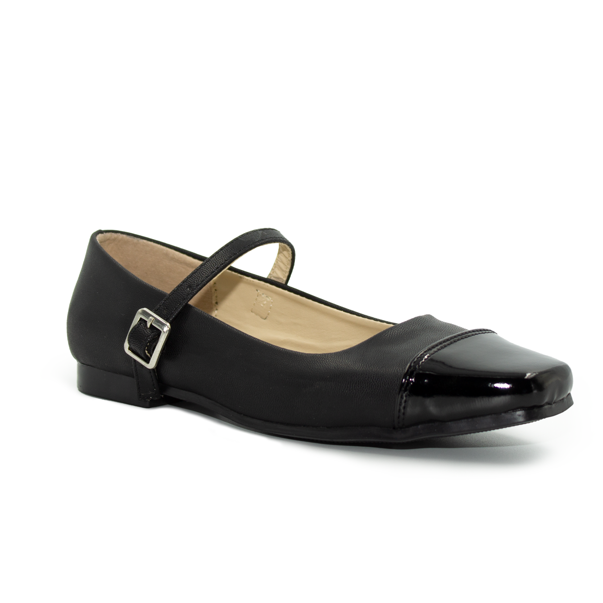 Valerina Con Tacon Bajito Comoda Negro-60