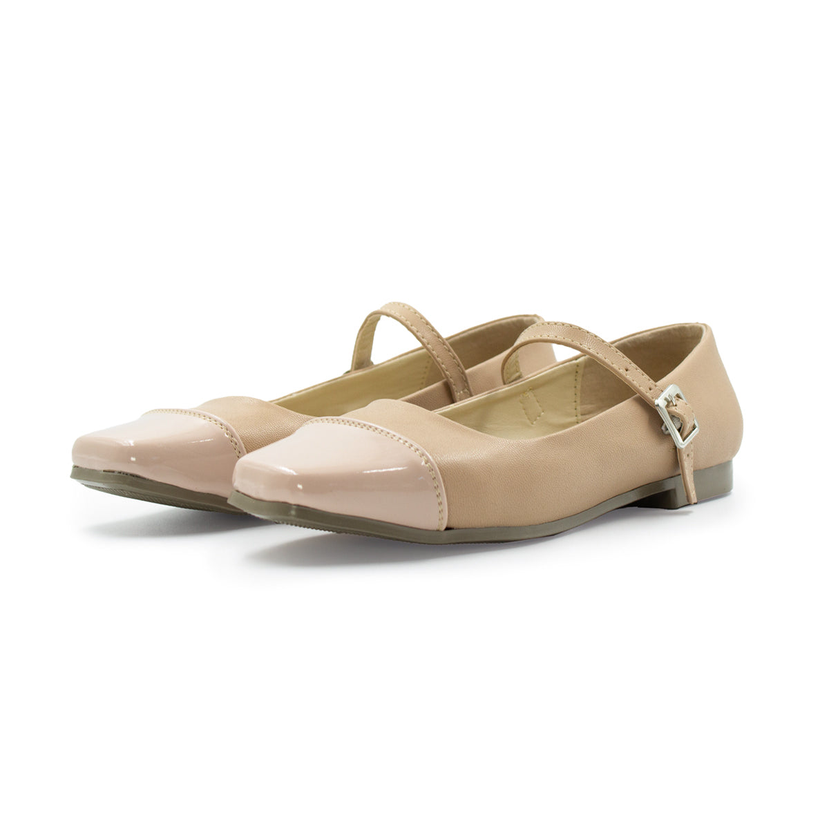 Valerina Con Tacon Bajito Comoda Nude -60