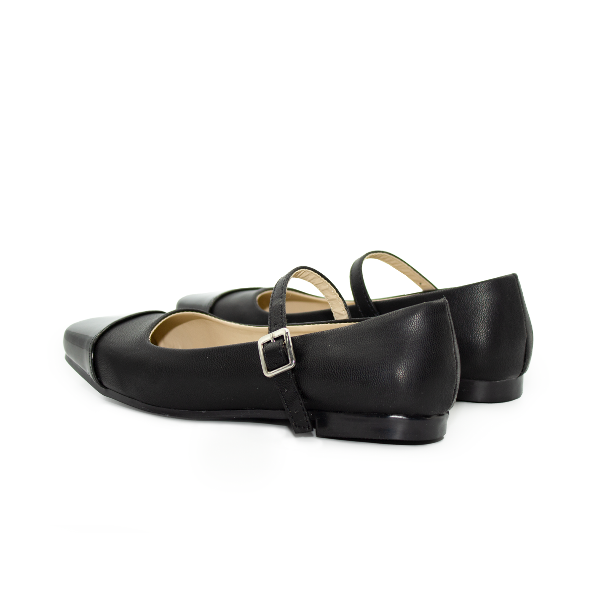 Valerina Con Tacon Bajito Comoda Negro-60