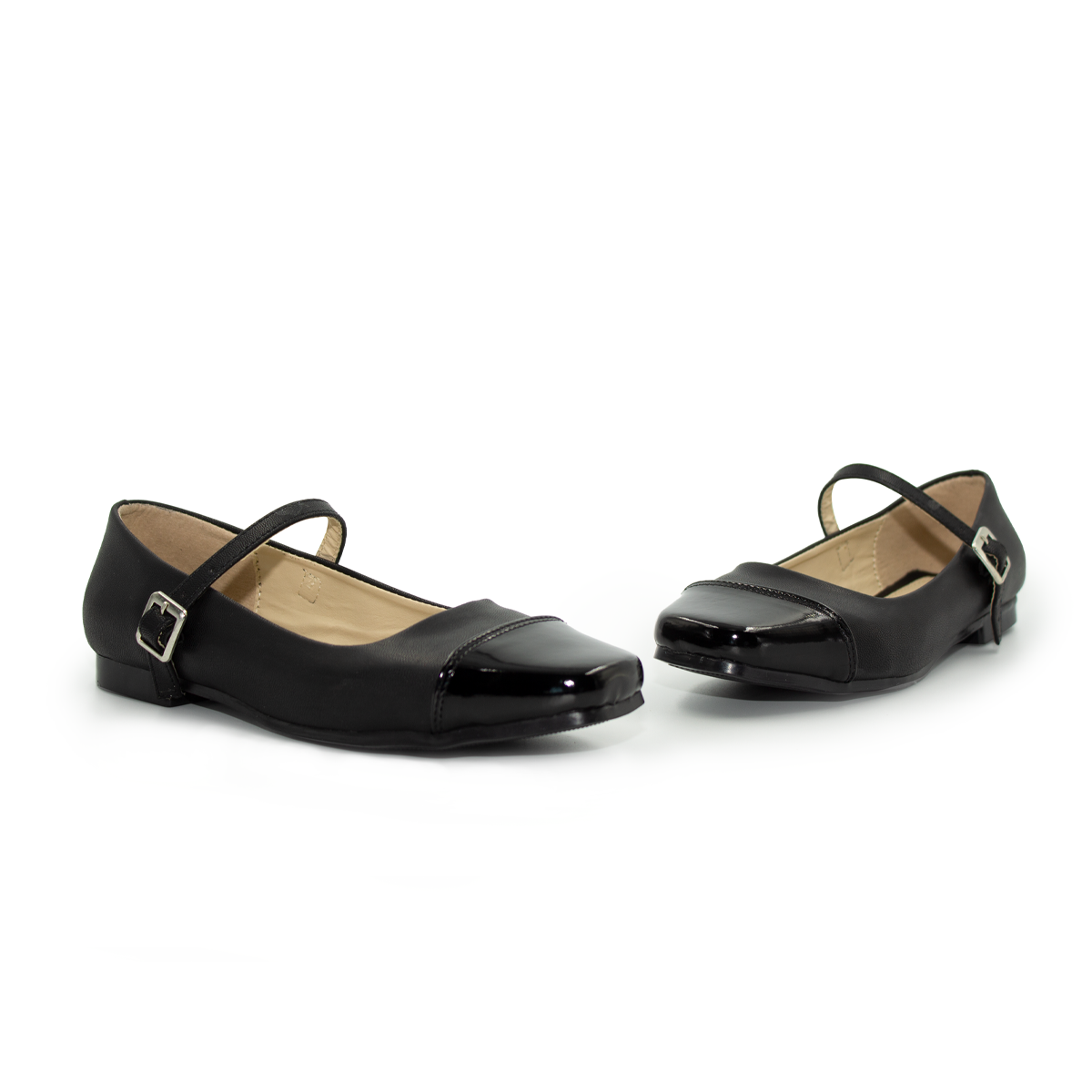 Valerina Con Tacon Bajito Comoda Negro-60