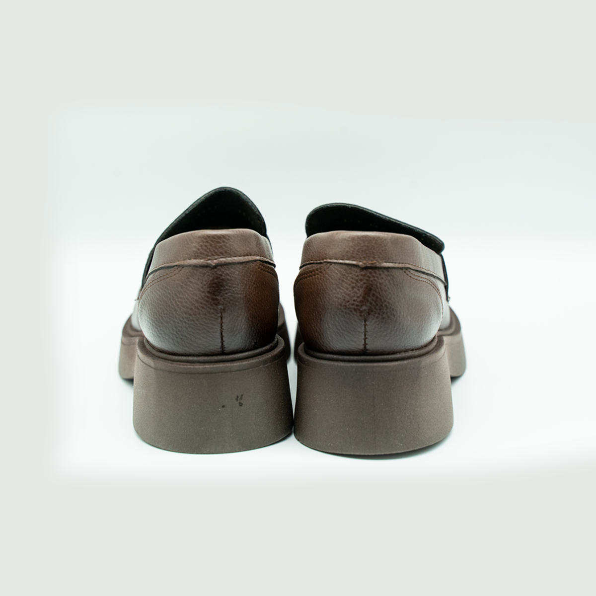 Mocasín Café con Plataforma de 4 cm | Cafe-8901