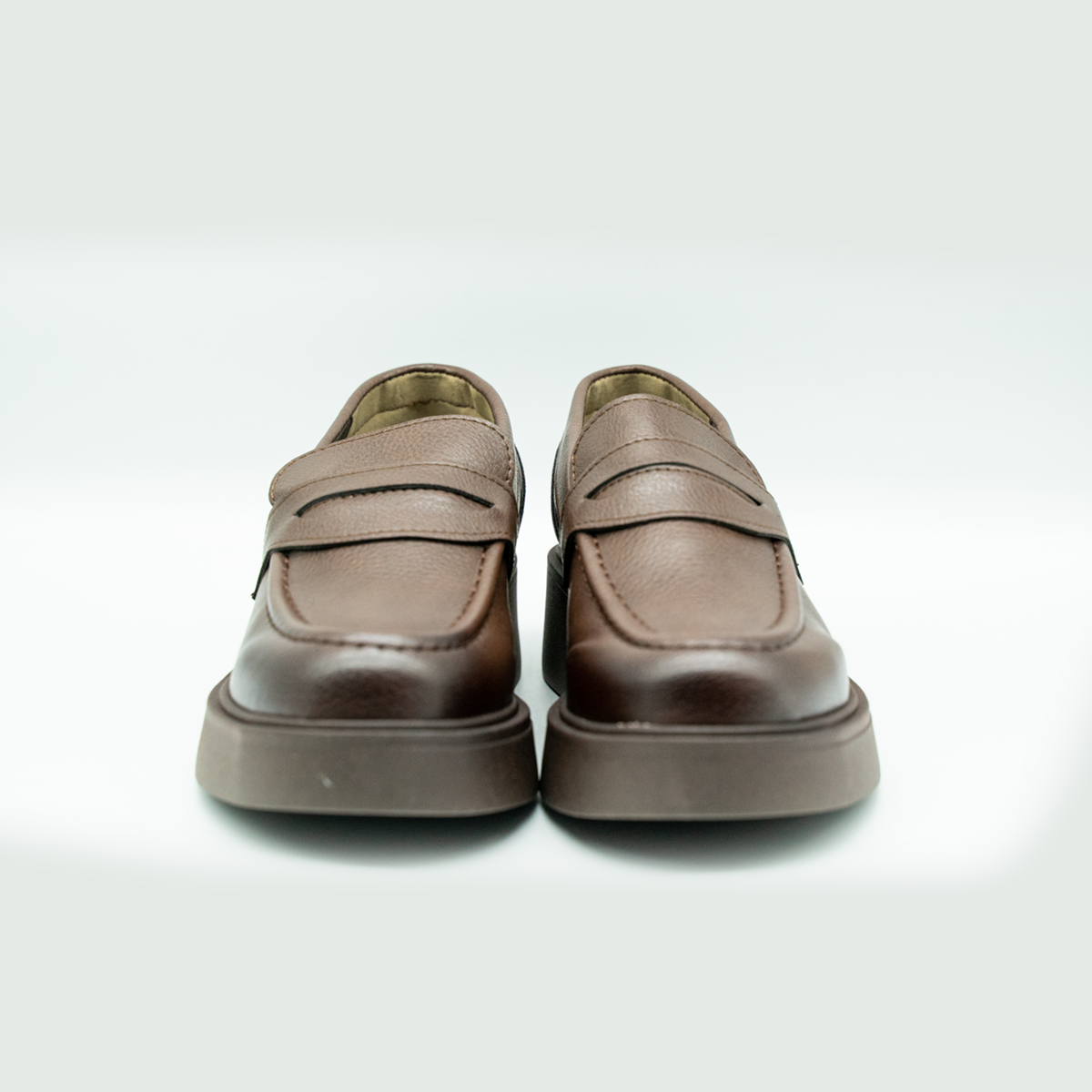 Mocasín Café con Plataforma de 4 cm | Cafe-8901