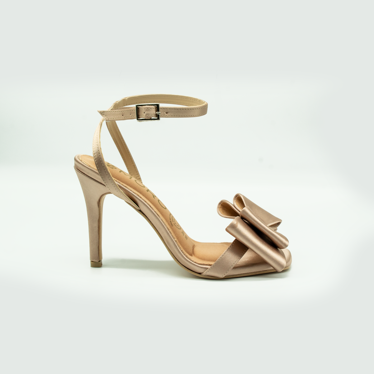 Sandalias de Tacón con Moño Elegante | Negro Charol  (10 cm)-888