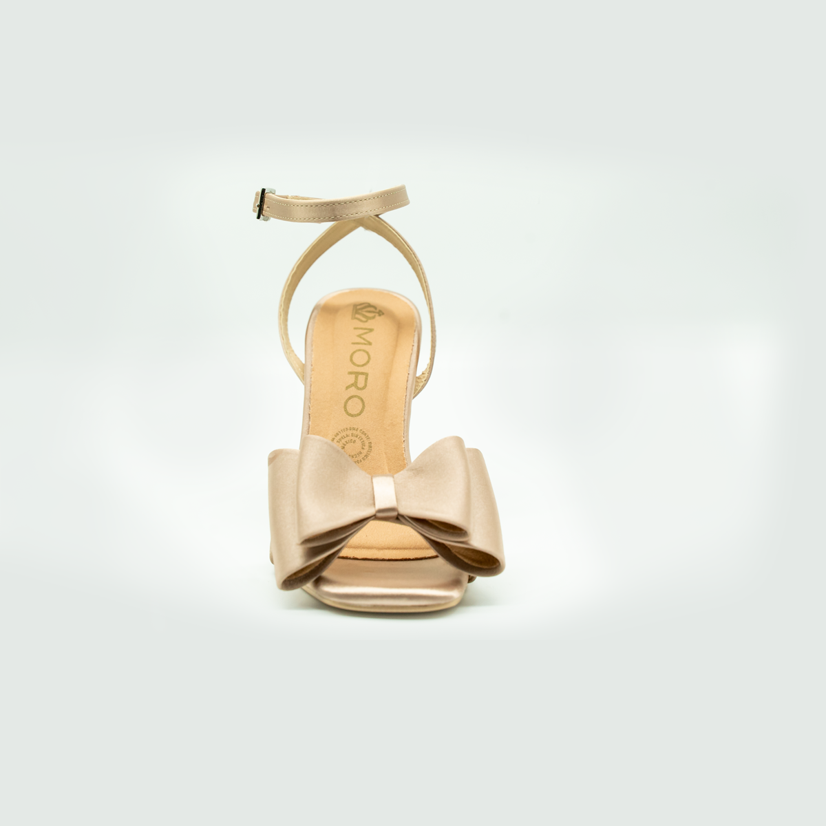 Sandalias de Tacón con Moño Elegante | Maquillaje  Seda-  (10 cm) -888