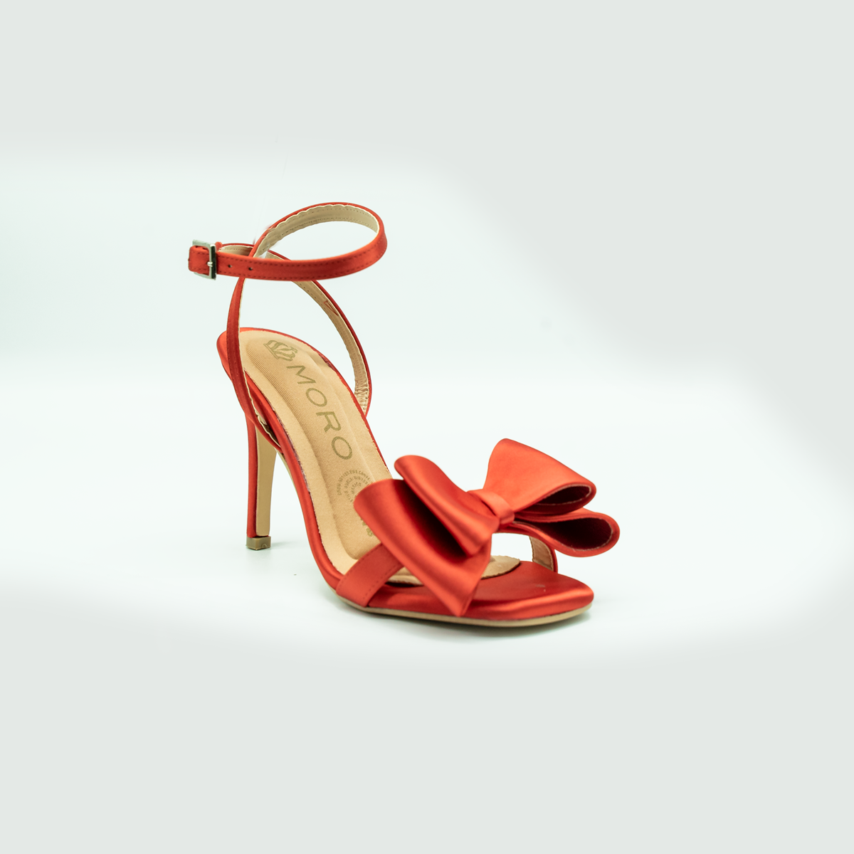 Sandalias de Tacón con Moño Elegante | Negro Charol  (10 cm)-888