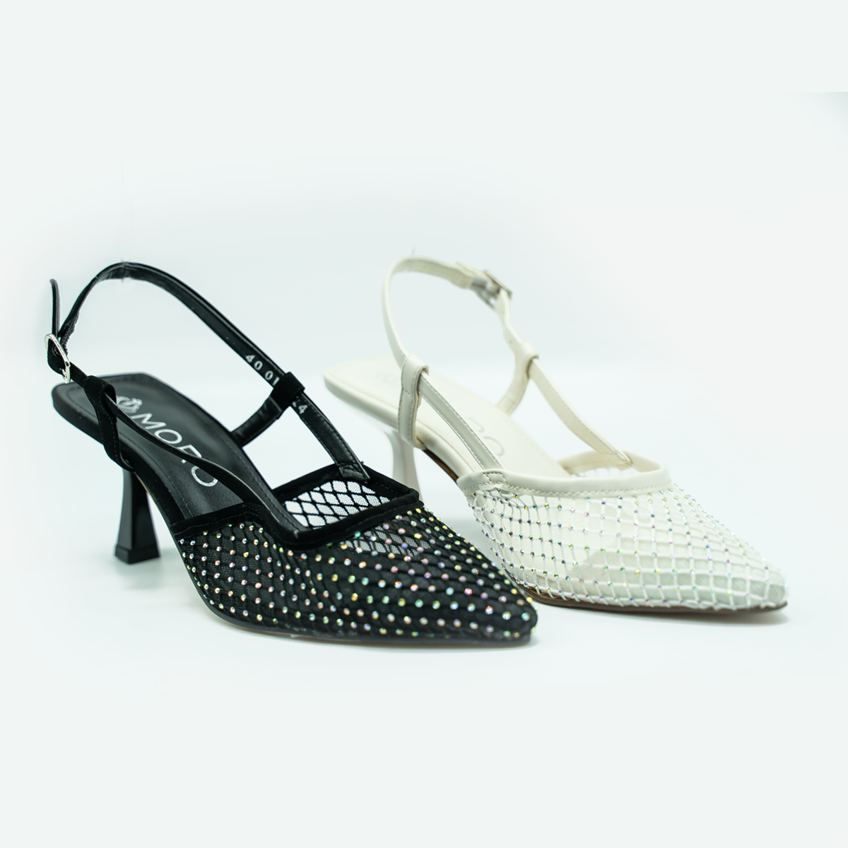 Zapatilla Slingback con Pedrería Brillante y Tacón Elegante-Latte-24