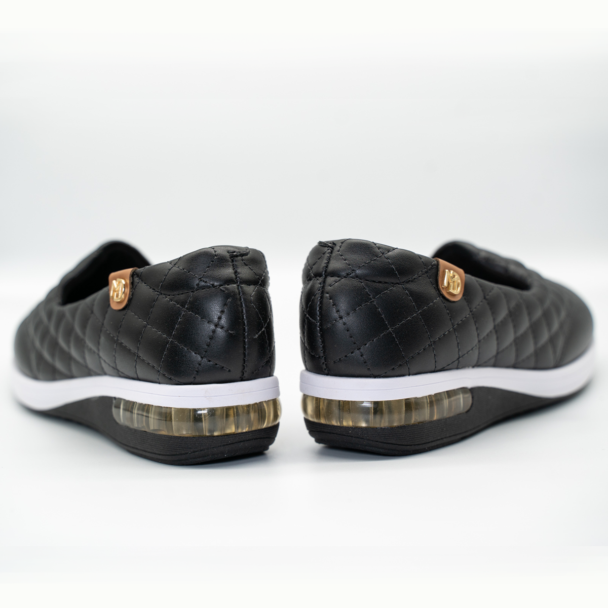 Zapato Confort Cómodo Tacon Corrido Negro- 42