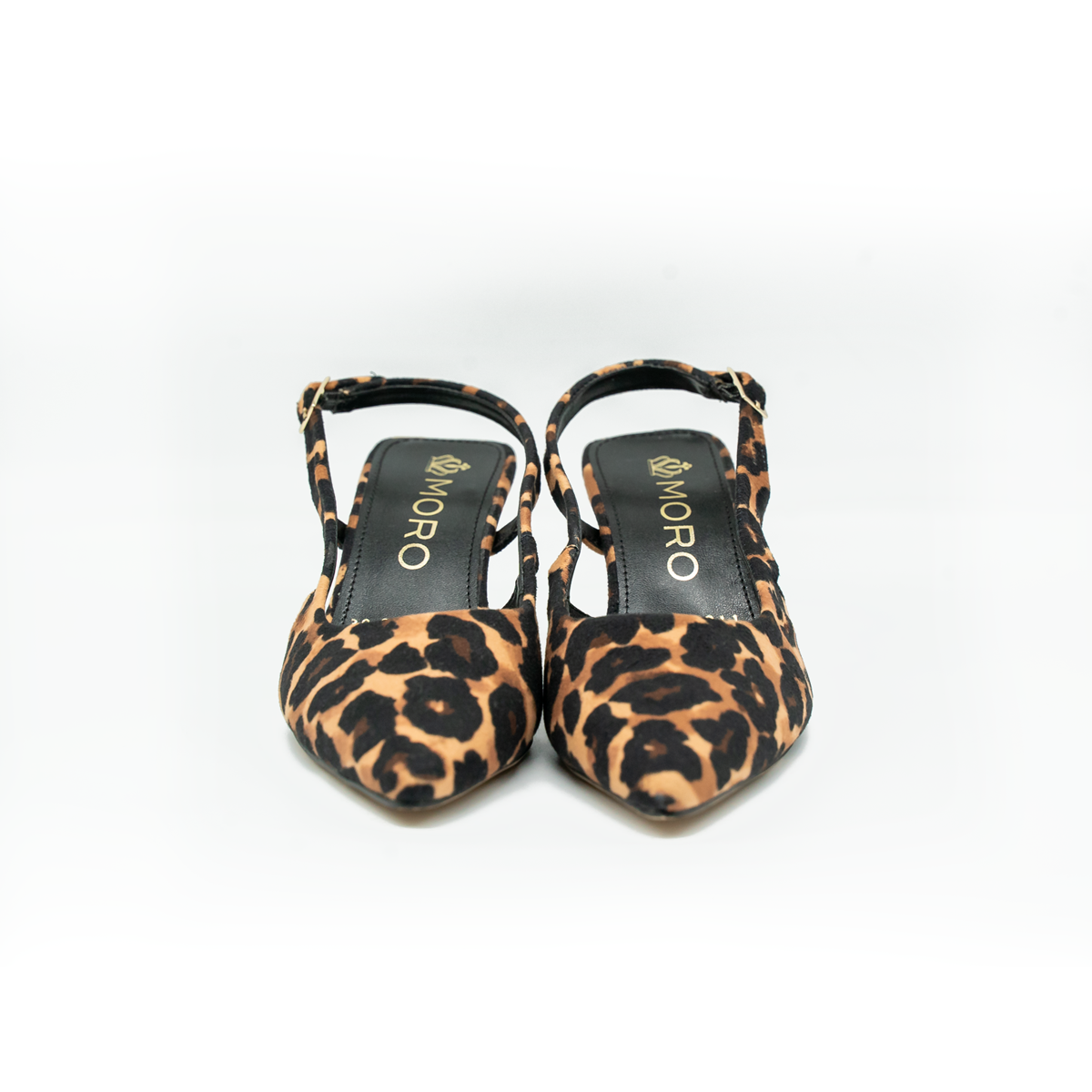Zapatilla Slingback Animal Print Punta Fina con Tacón Delgado Elegante-11