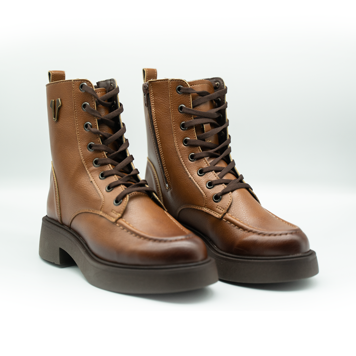 Botas Urban Combat Premium para Mujer | Cafe-08