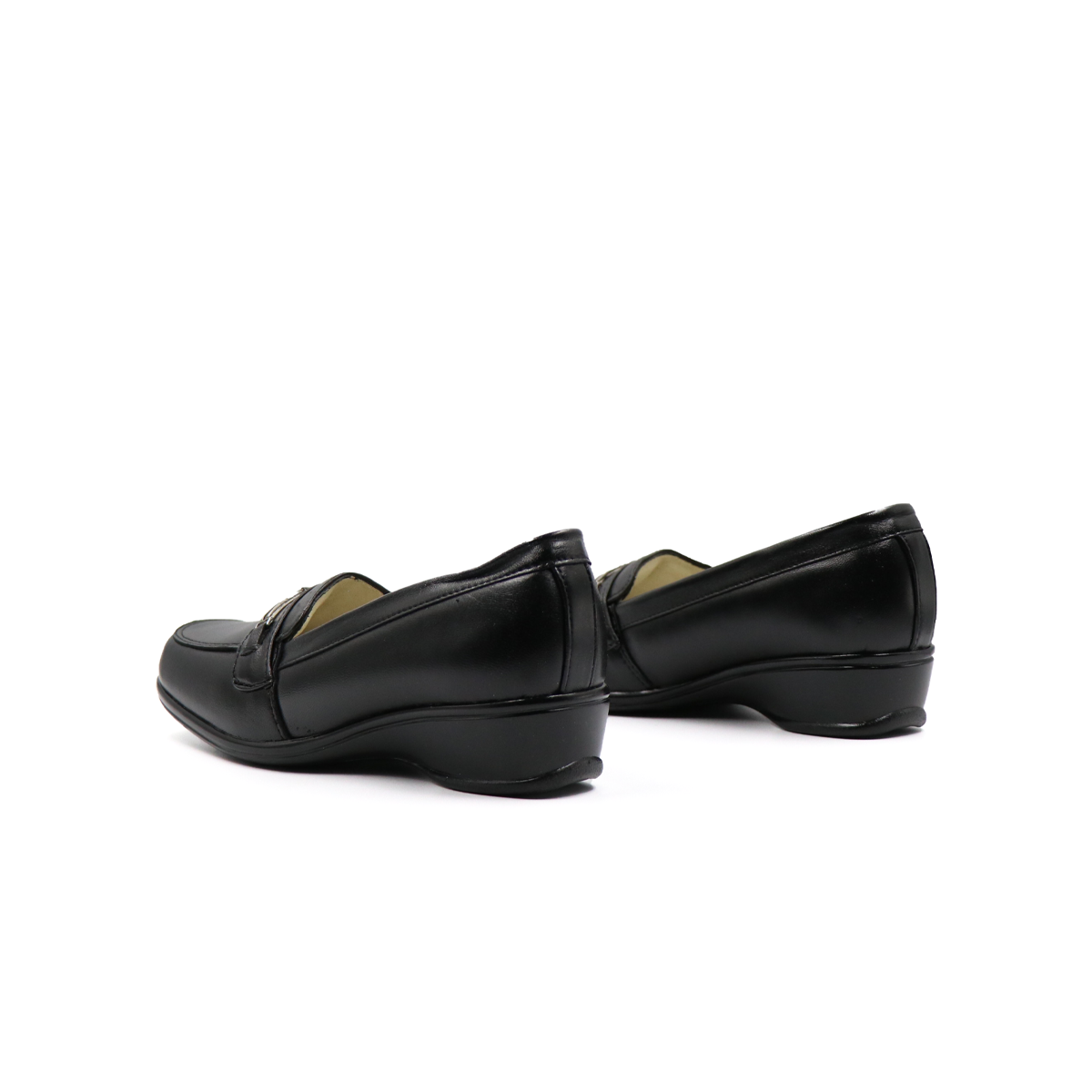 Zapato Confort Con Hebilla Negro-41