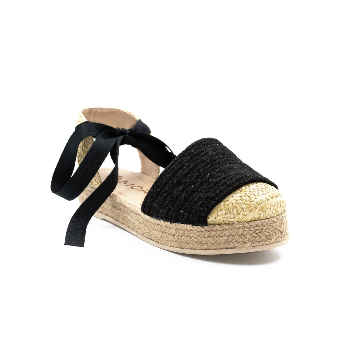 Alpargata de piso con plataforma de yute para dama - Beige-02