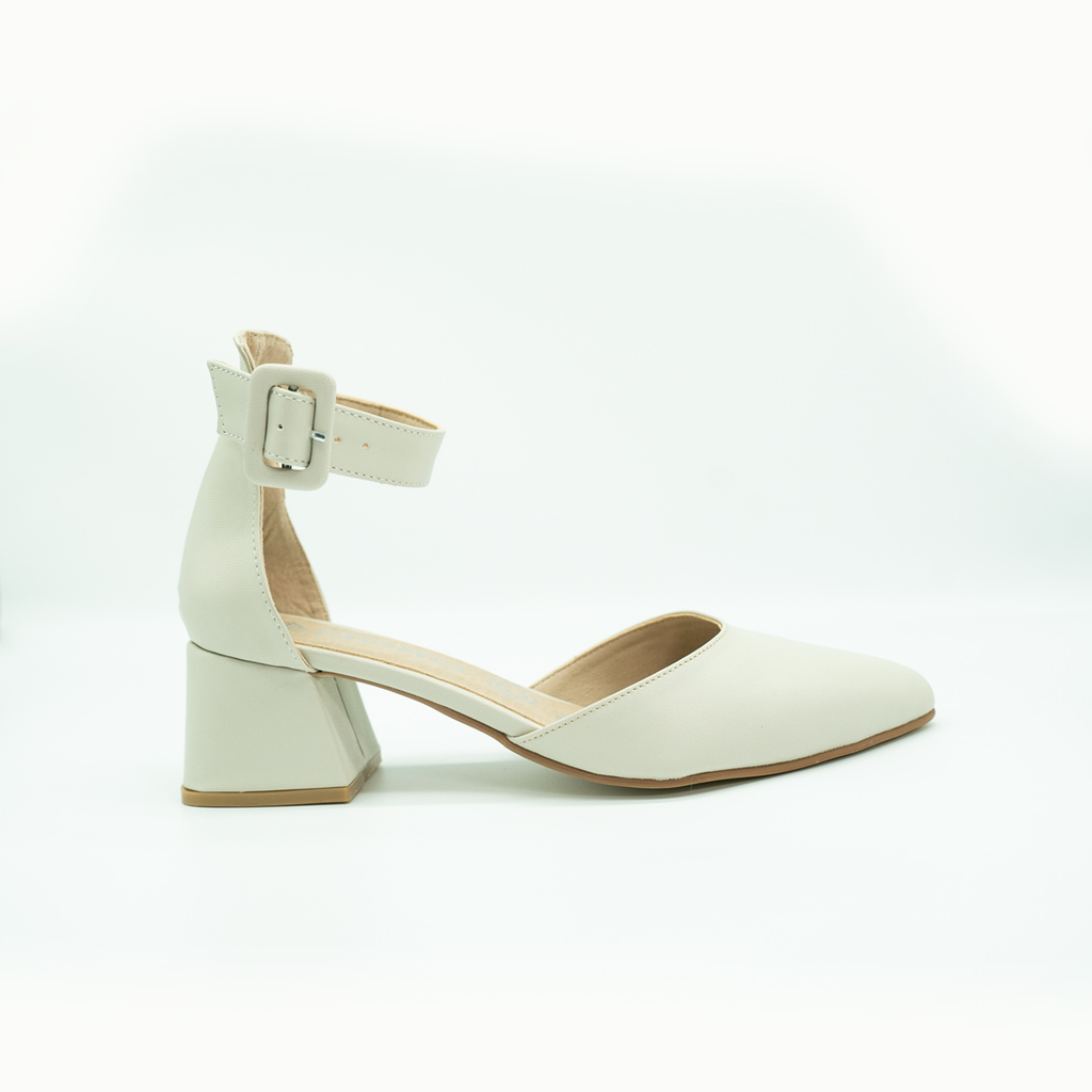 Zapatilla Puntal Básica Con Pulsera Ajustable Latte -20