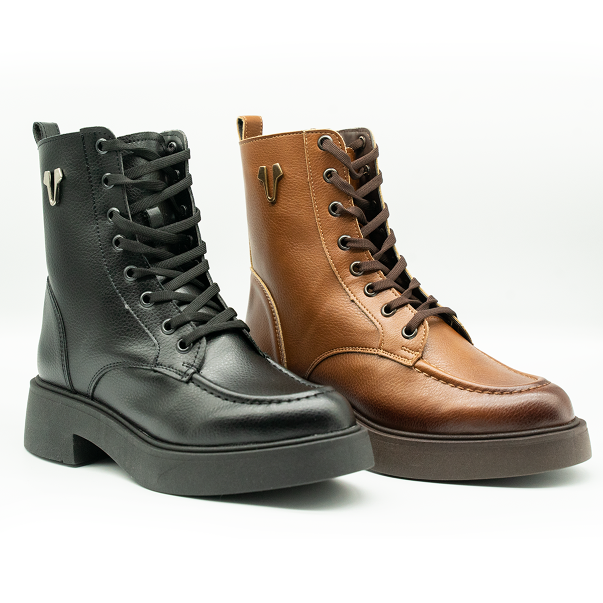 Botas Urban Combat Premium para Mujer | Cafe-08