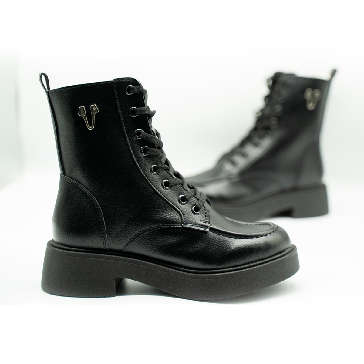 Botas Urban Combat Premium para Mujer | Negro-08