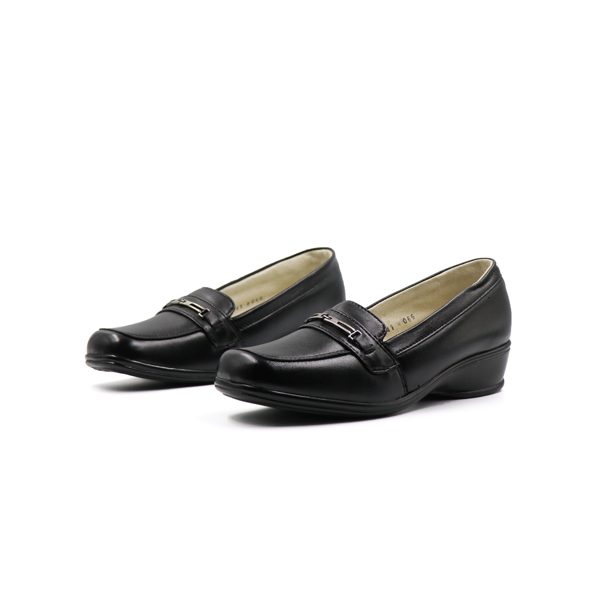 Zapato Confort Con Hebilla Negro-41
