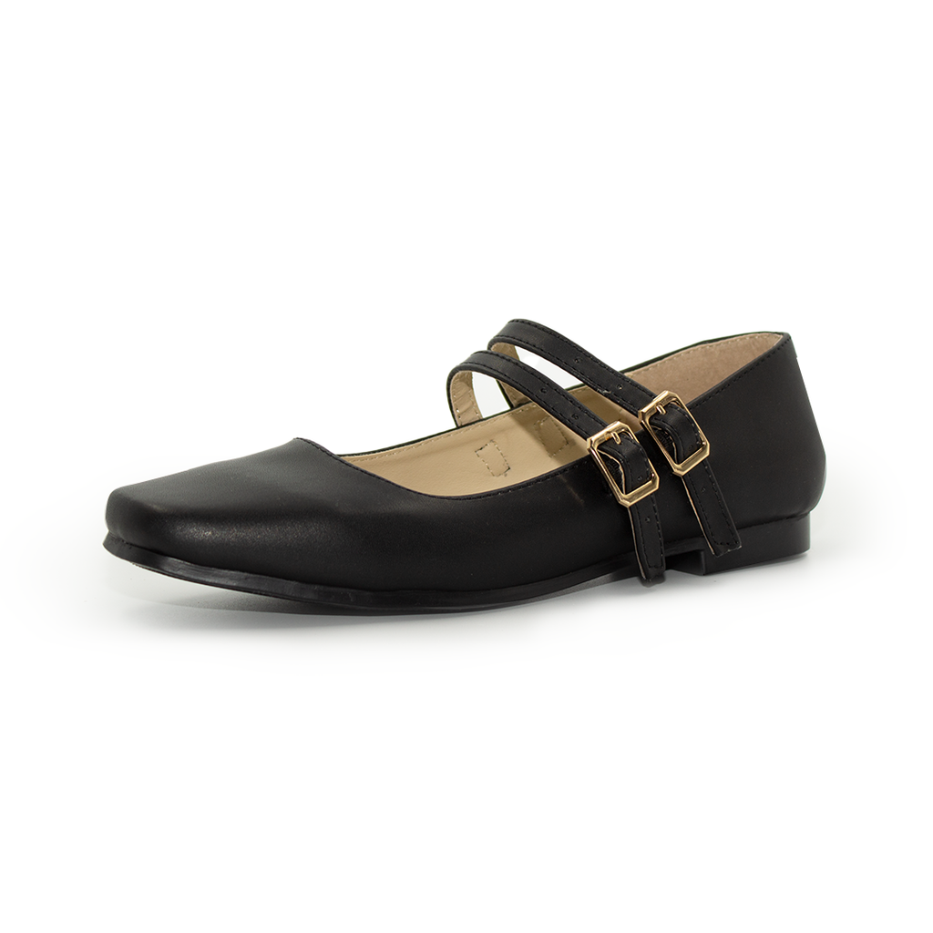 Valerina Con Tacon Bajito Comoda Negro-10