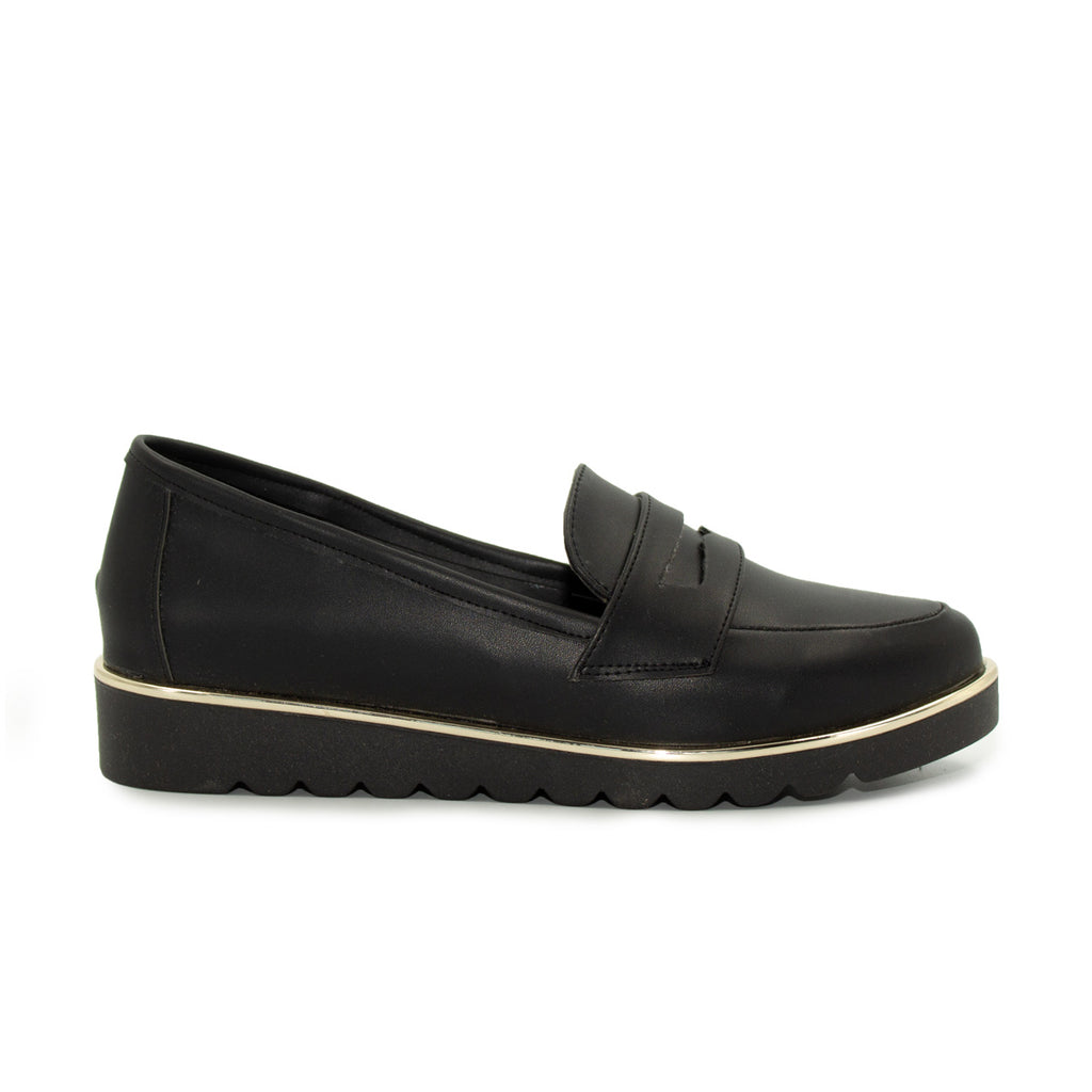 Zapato Casual Tipo Mocasín- Negro- 12
