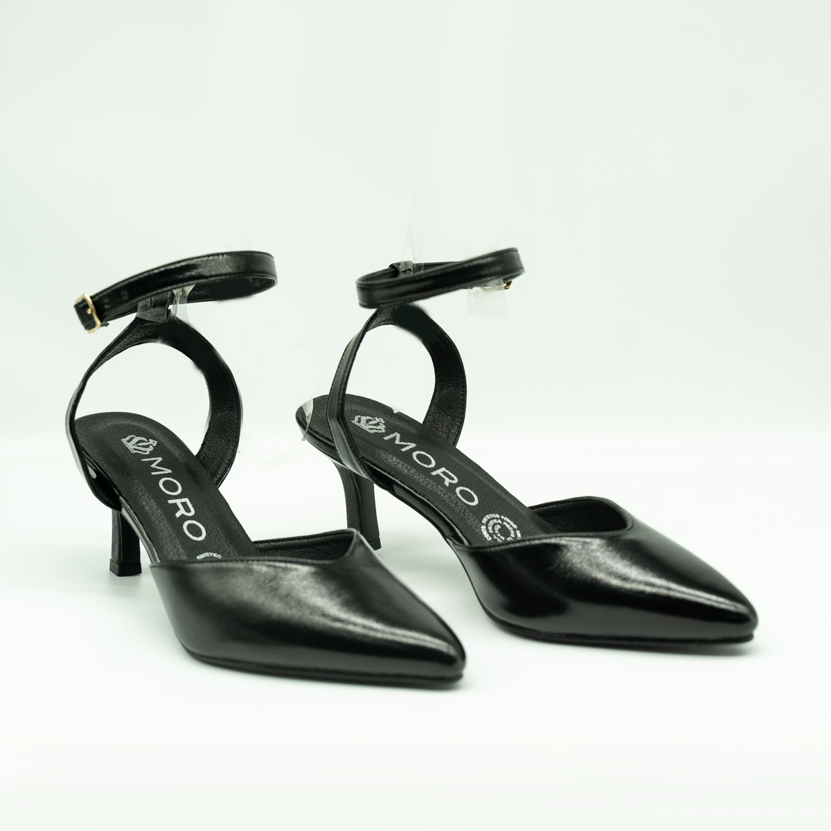 Zapatilla Ejecutiva De Punta Tacon Fino stiletto Negro
