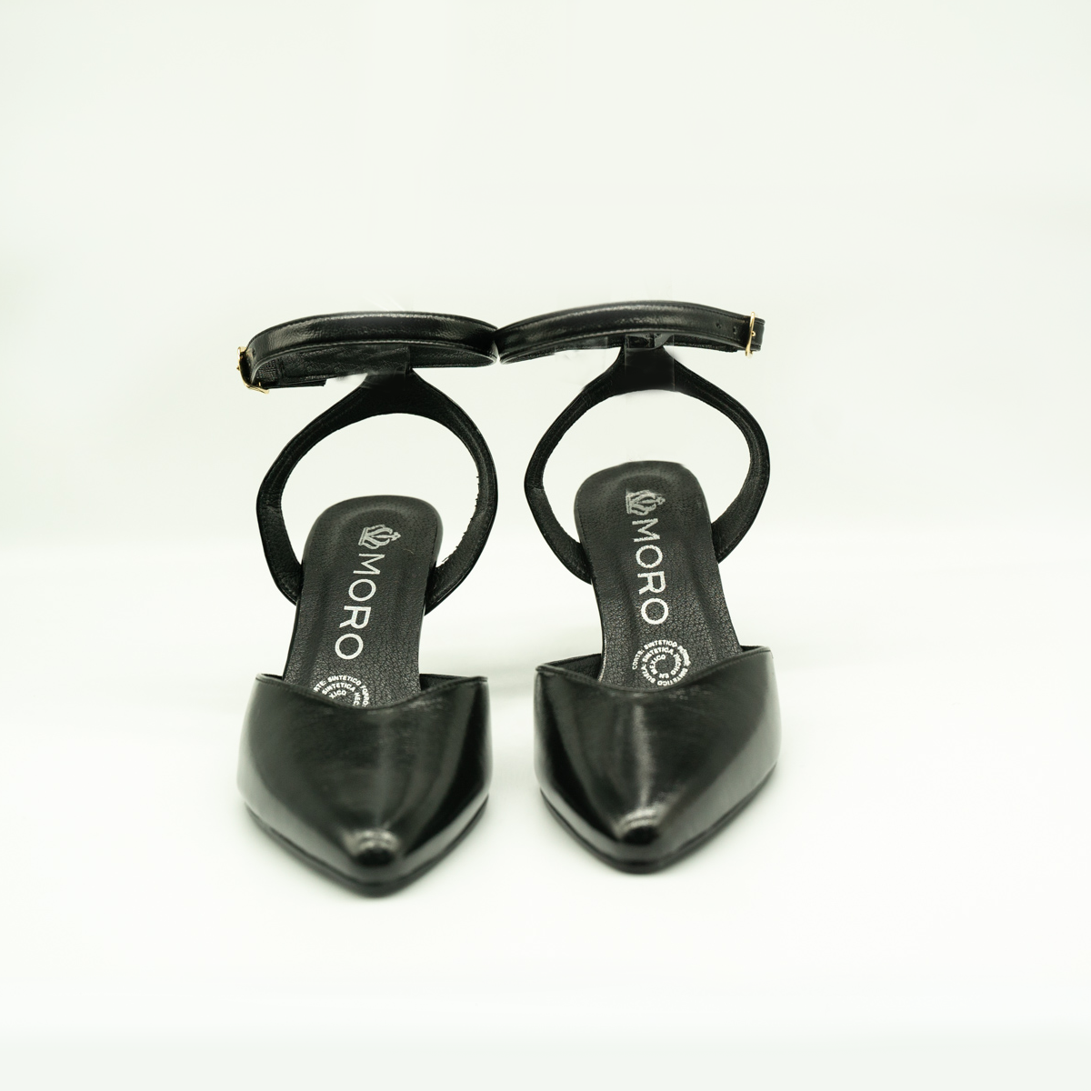 Zapatilla Ejecutiva De Punta Tacon Fino stiletto Negro