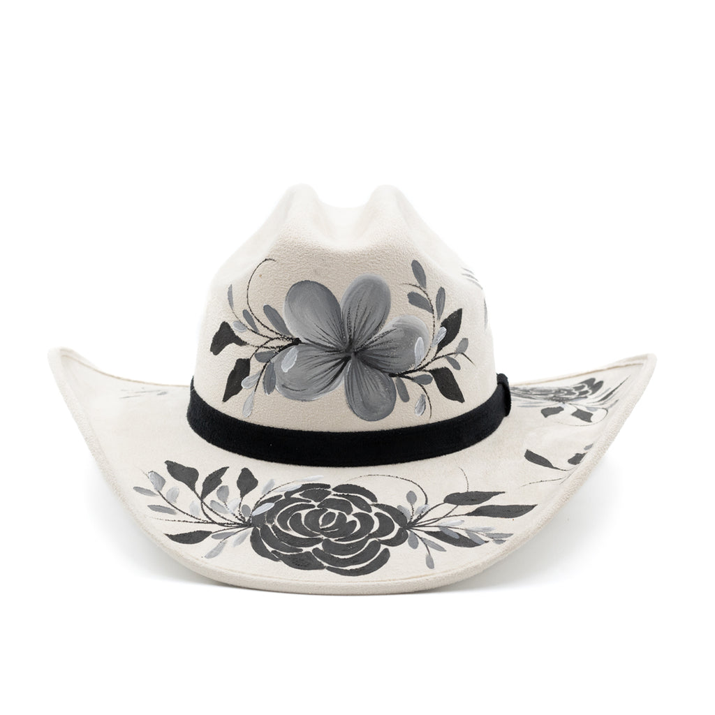 Sombrero con Diseño Exclusivo Hueso Pintado a Mano - Formal - Cowboy