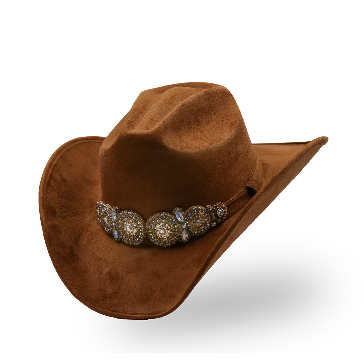 Sombrero Gamuza con Diseño Exclusivo Café- Formal -Cowboy