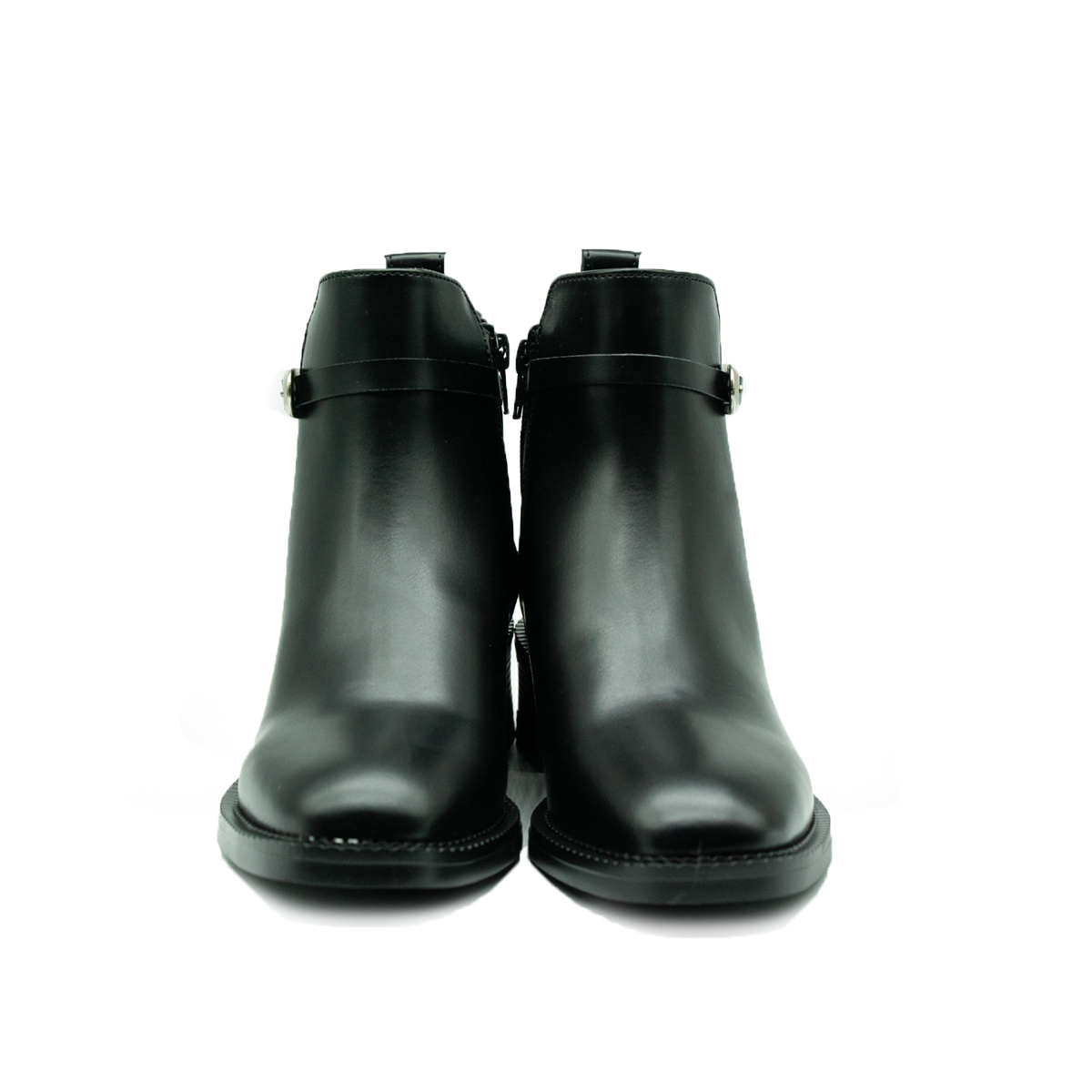 Botín Elegante con Hebilla | Estilo Clásico y Altura Cómoda-Negro-03