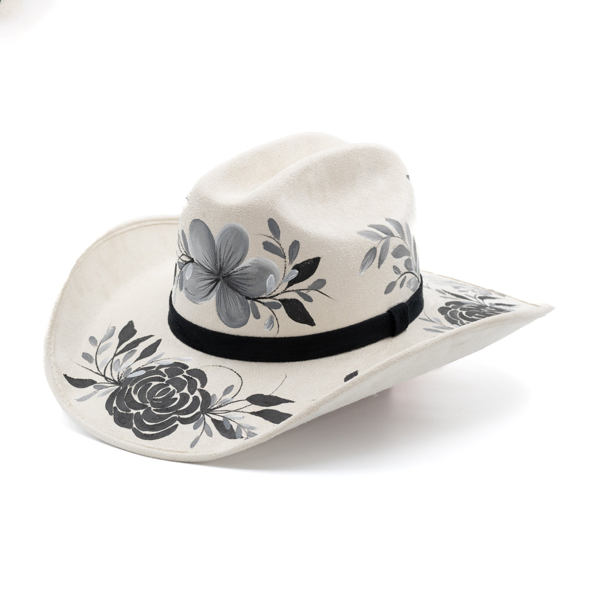 Sombrero con Diseño Exclusivo Hueso Pintado a Mano - Formal - Cowboy