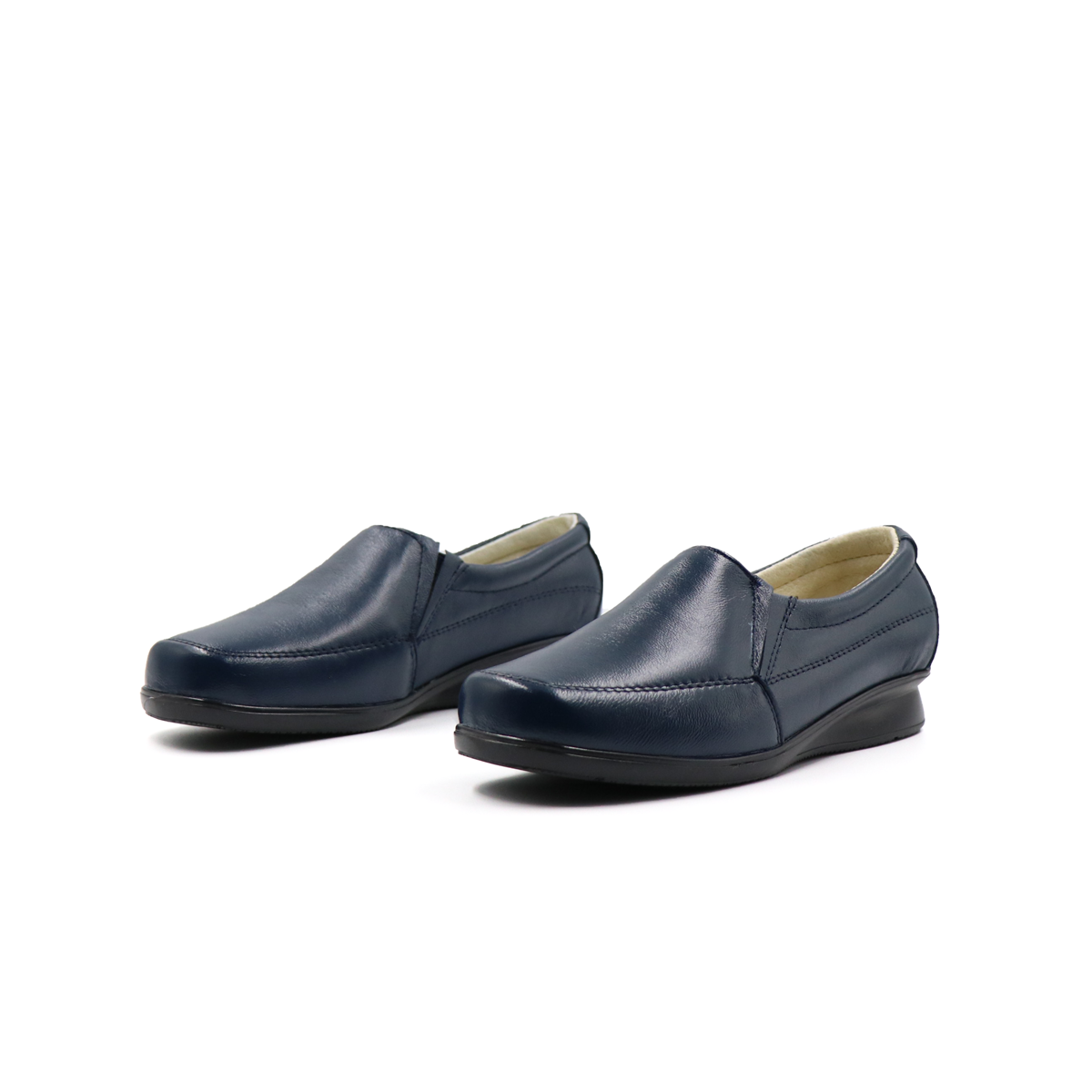 Zapato Confort Cómodo Con Elástico  Bajito Marino-15
