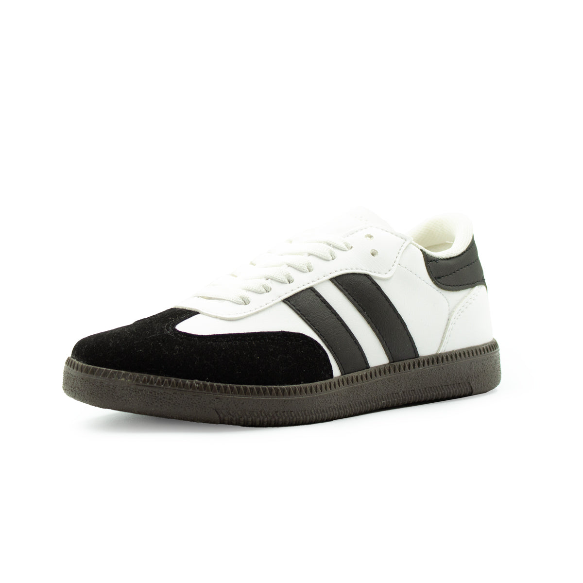 Tenis Casuales De Rayas Comodos Blanco/negro - 02
