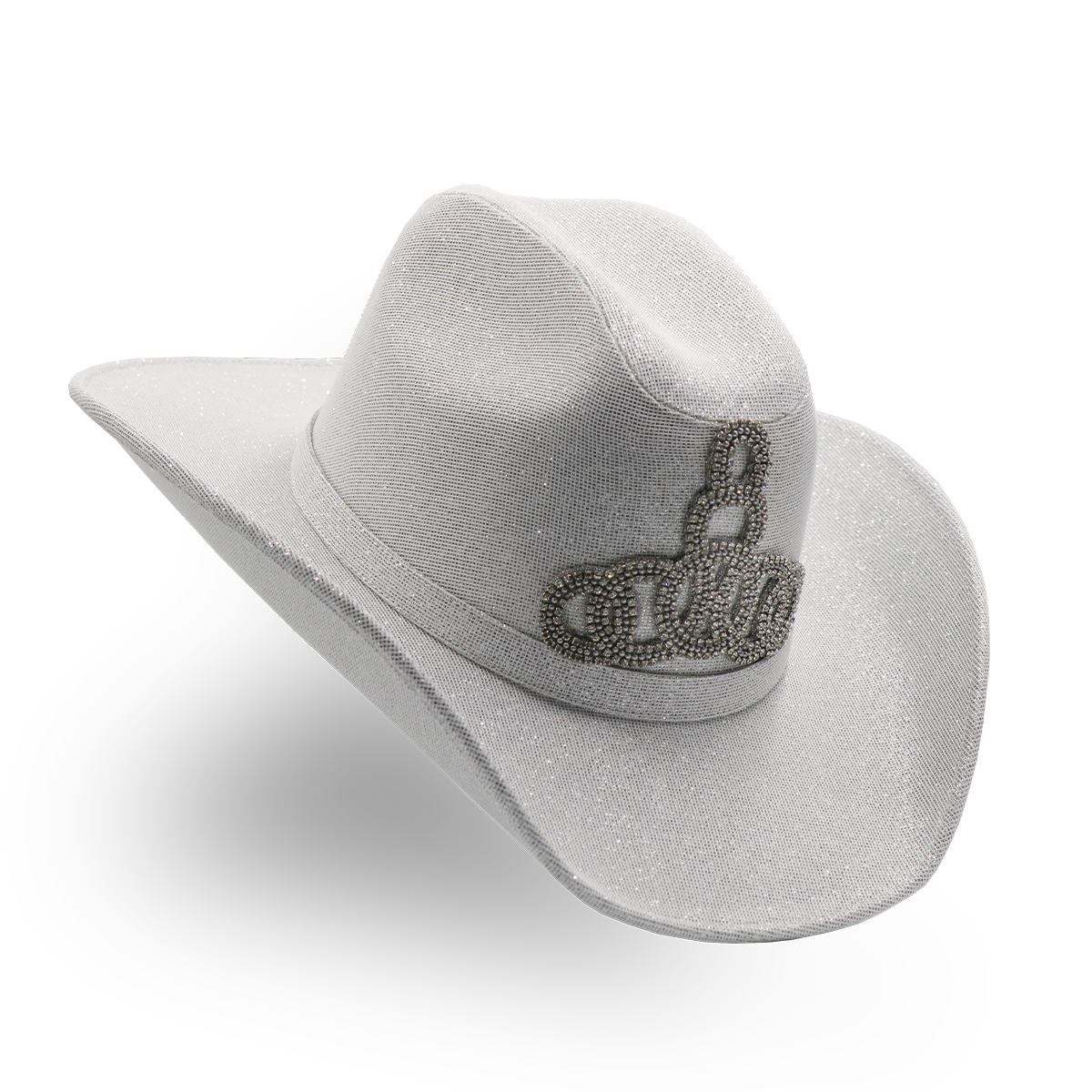 Sombrero Textil Blanco con Diseño Exclusivo- Formal -Cowboy