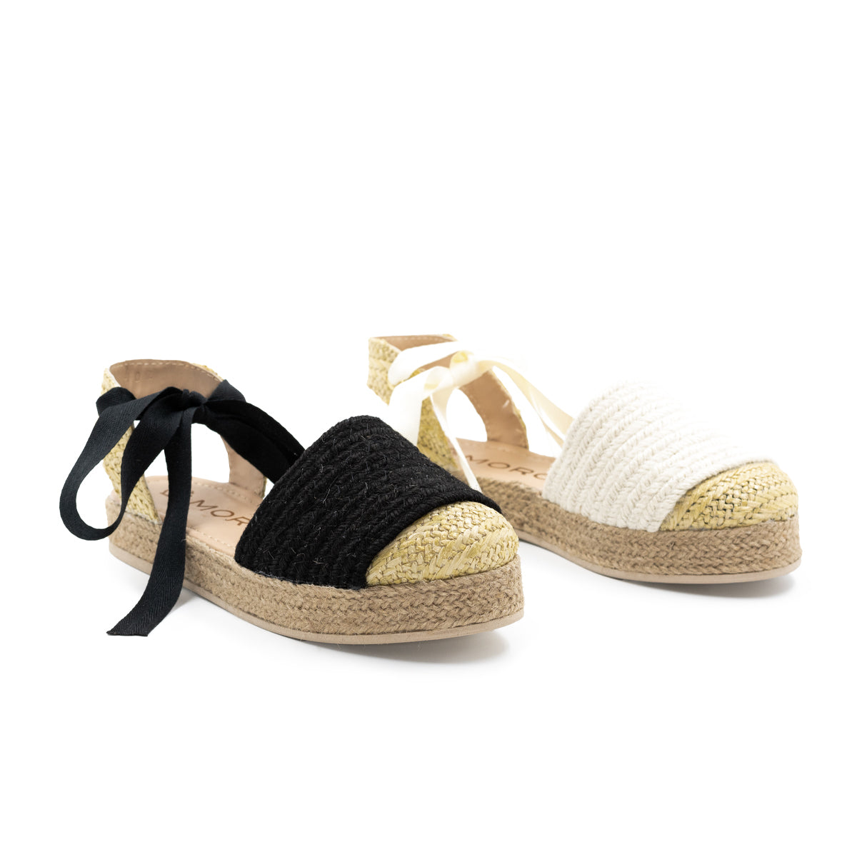 Alpargata de piso con plataforma de yute para dama - Beige-02