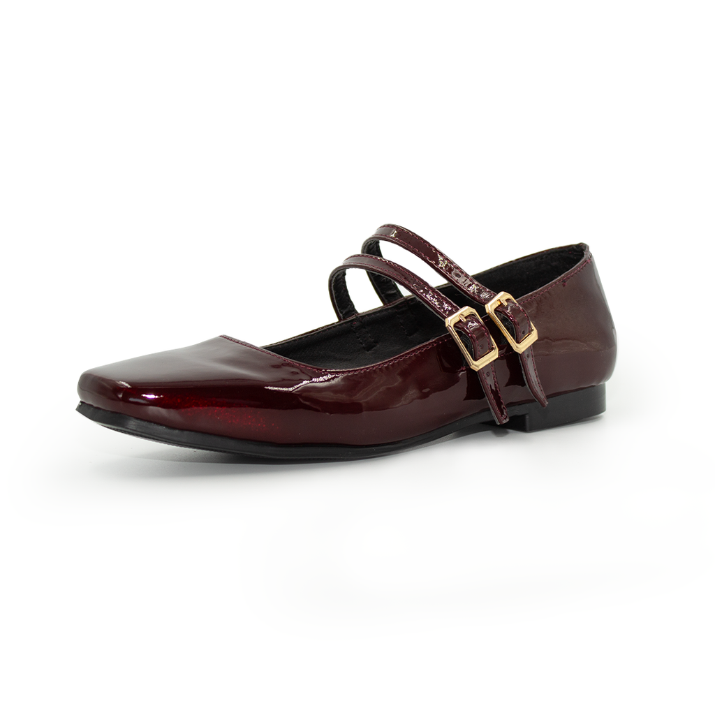 Valerina Con Tacon Bajito Comoda Merlot -10