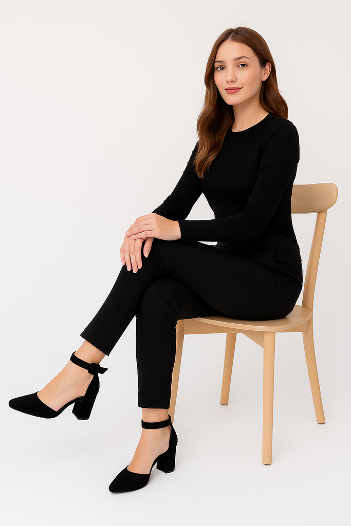Zapatilla Puntal Básica Negro Buck-21