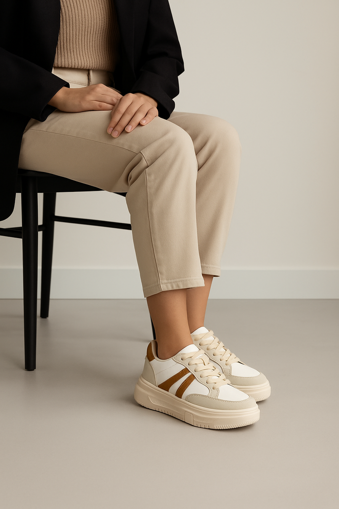 Tenis Plataforma Urban Trend- Marfil-99