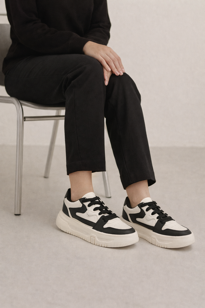 Tenis Urban Chic Plataforma | Negro/ Latte -820