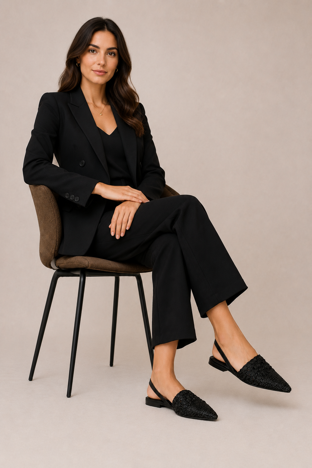 Valerina Puntal de Piso para Mujer-45 | Negro — MORO