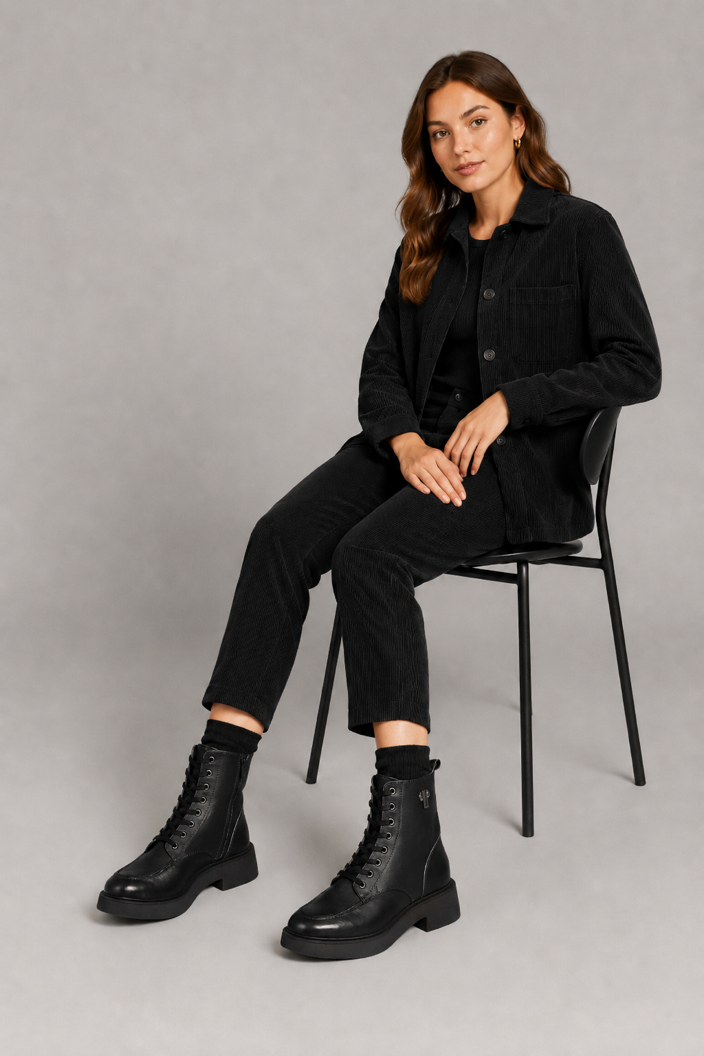 Botas Urban Combat Premium para Mujer | Negro