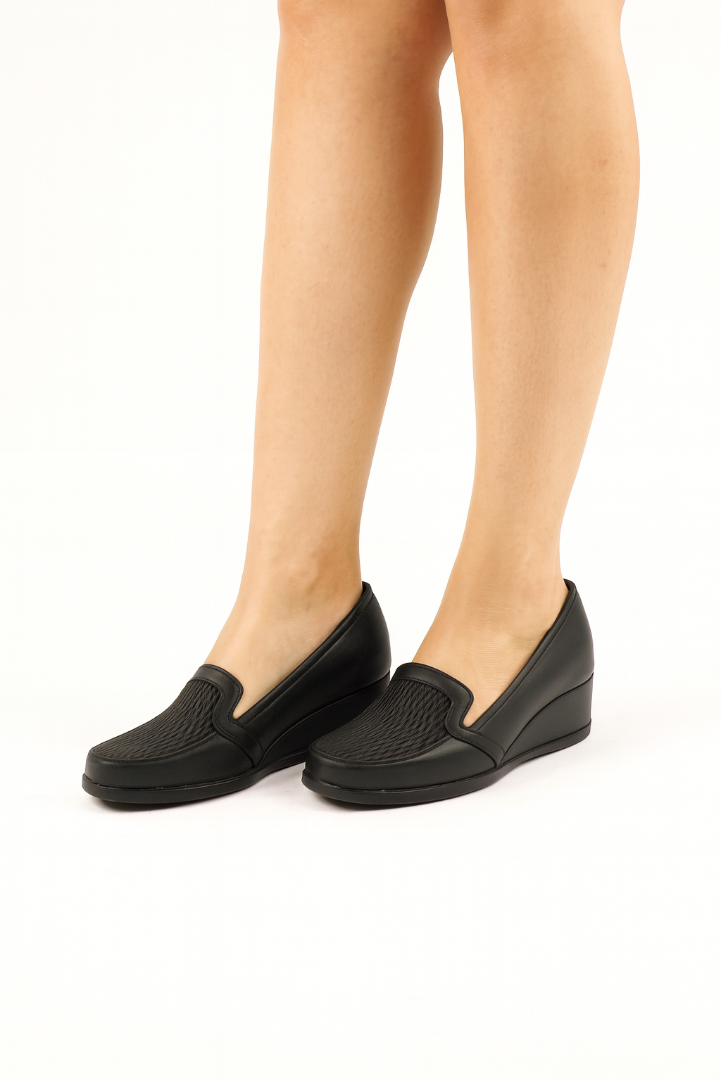Zapato Confort Cómodo  Bajito Negro-44