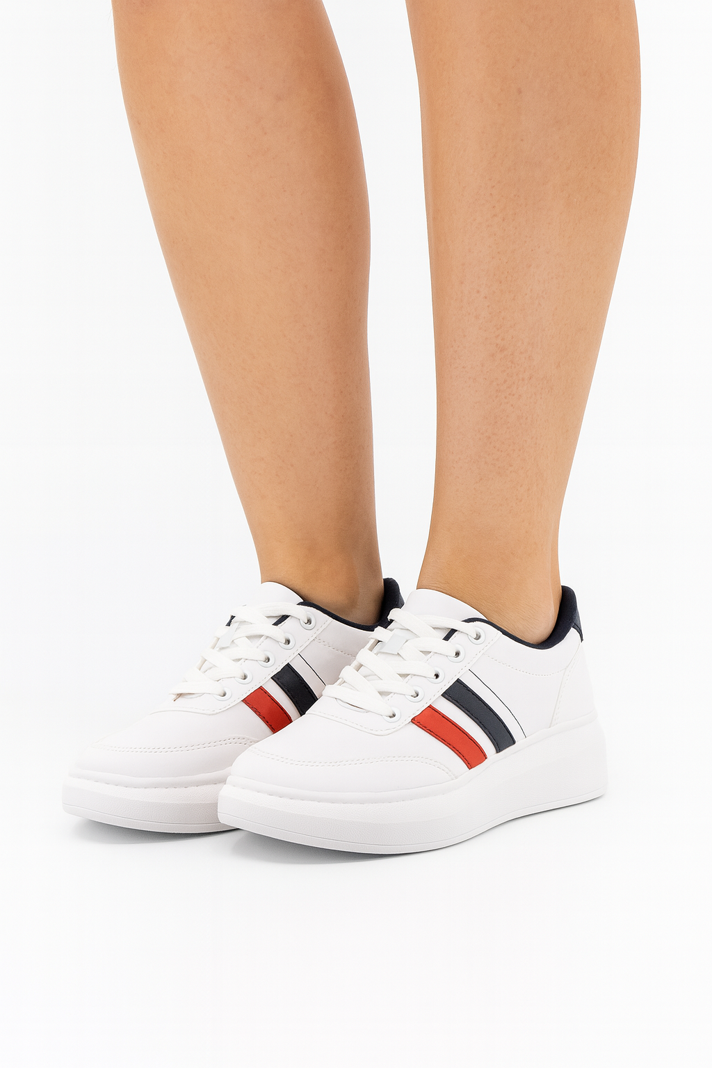 Tenis Con Plataforma Bajito Básico-Rojo 52