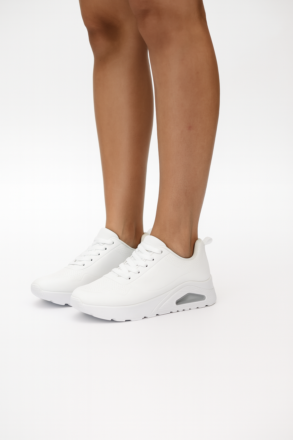 Tenis Deportivo Casual con Plataforma Blanco -61