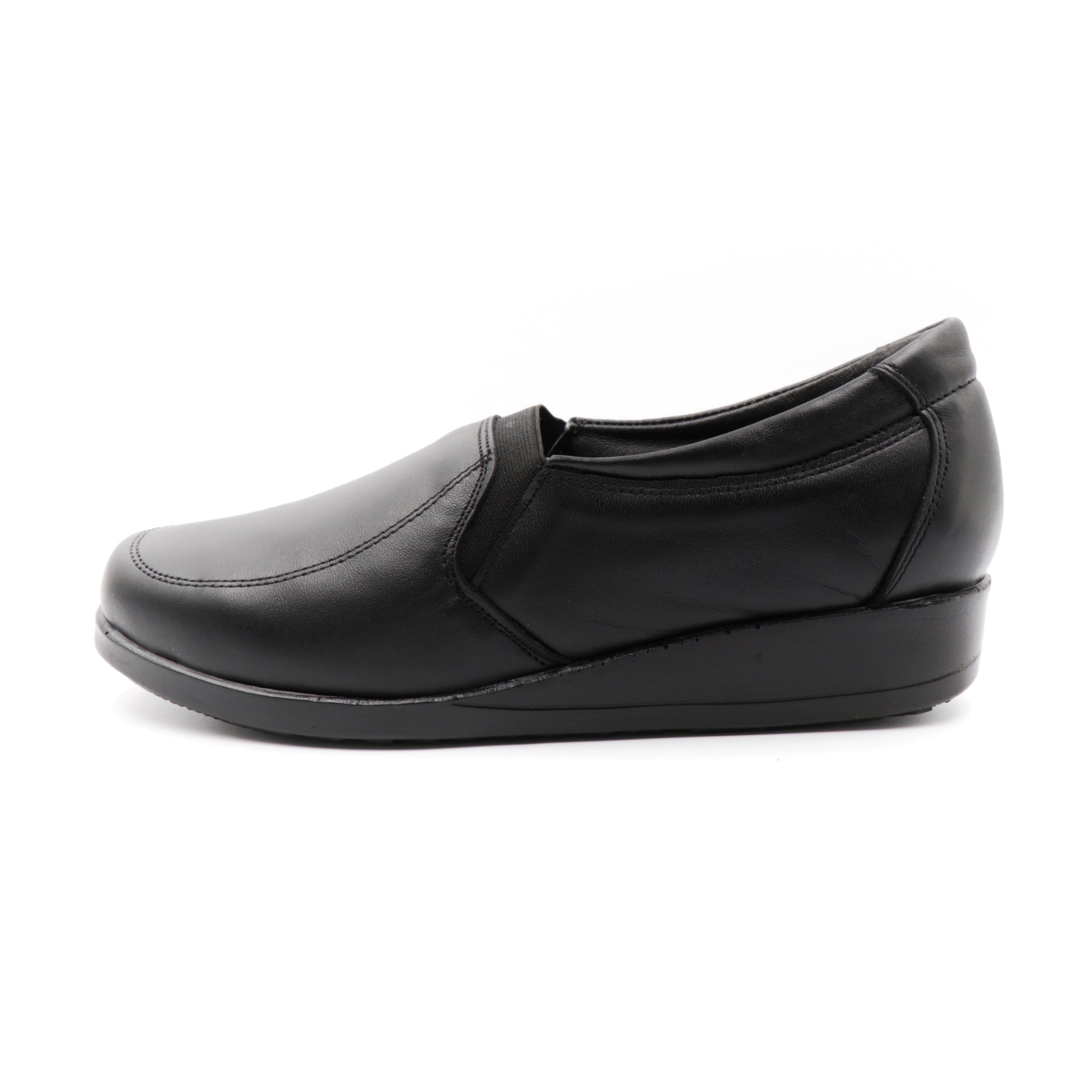 Zapato Confort Con Elástico Negro-60