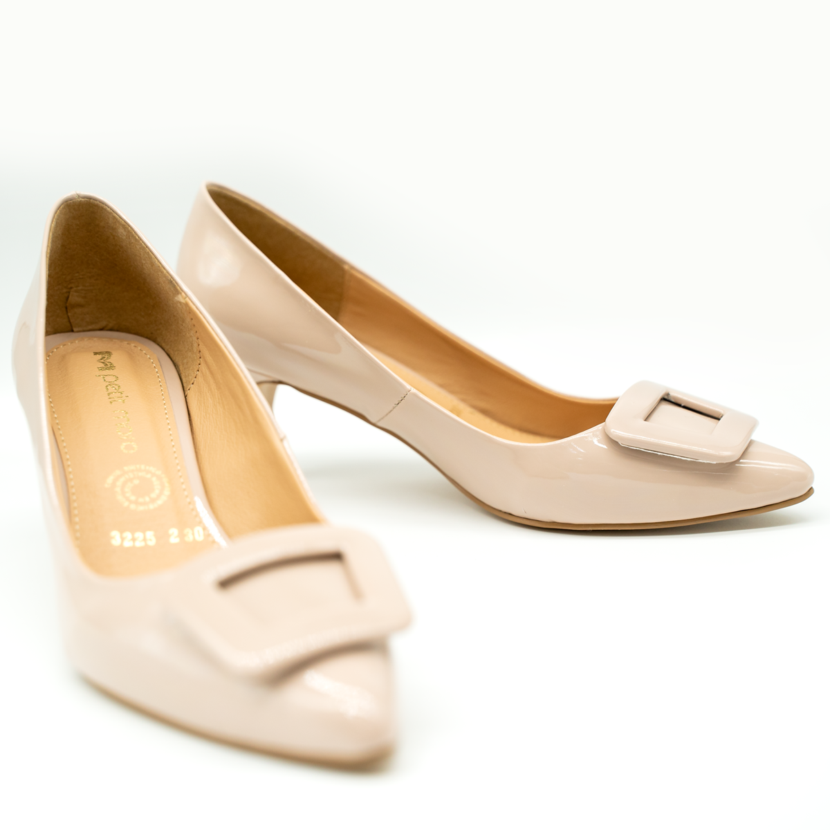 Tacones de charol con hebilla XL – tacón 6.5 cm-Charol Maquillaje -25